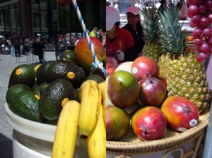 Avocados bananas mangoes pineapple 300x224 Clean 15: Produce You Don't Have to Buy Organic