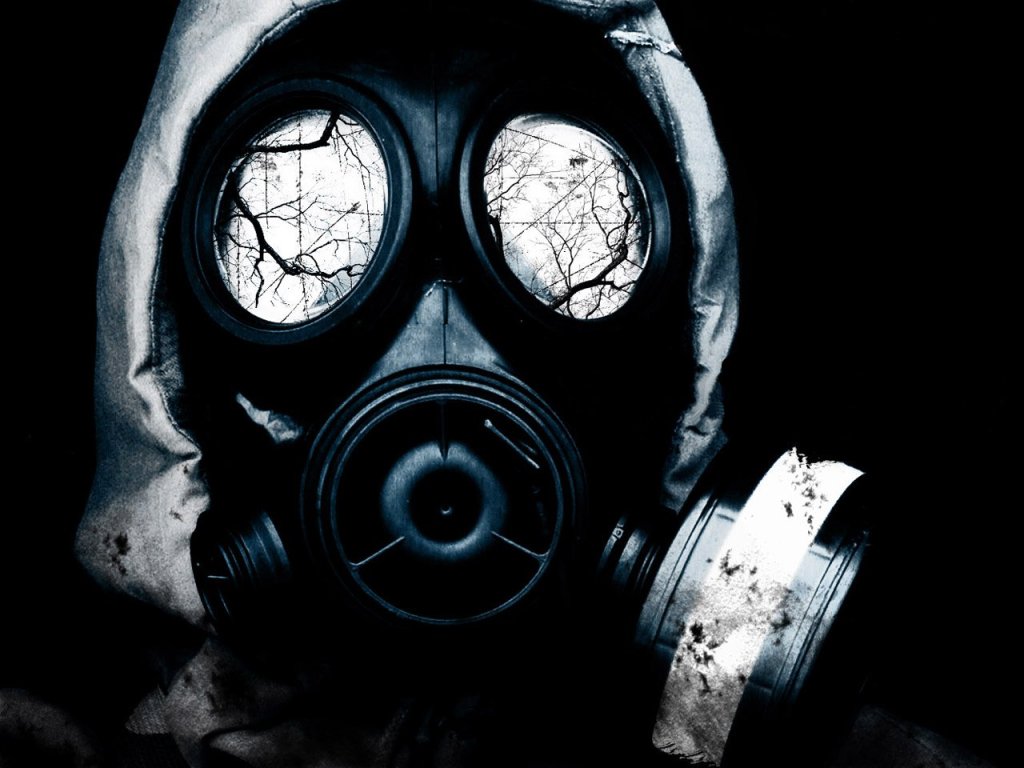 Green Gas Mask